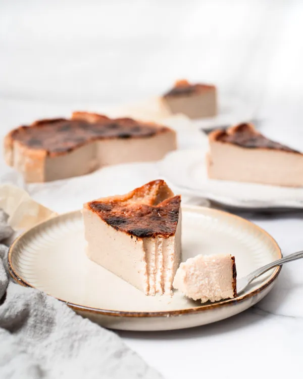 Keto Vegan Basque Burnt Cheesecake