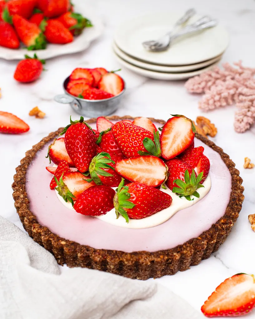 strawberry cream tart