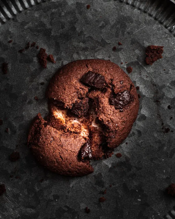 Gluten-free Vegan Double Chocolate Mochi Cookies