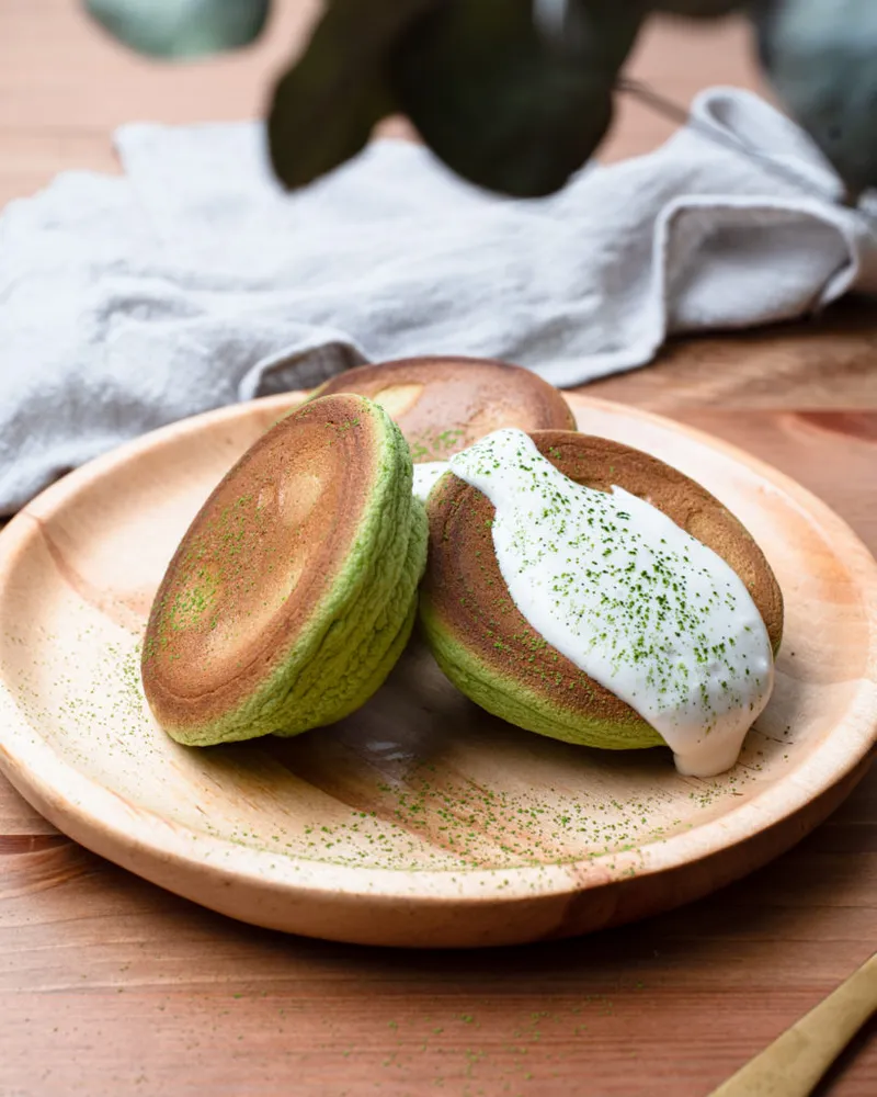 Keto Japanese Souffle Pancakes with Matcha