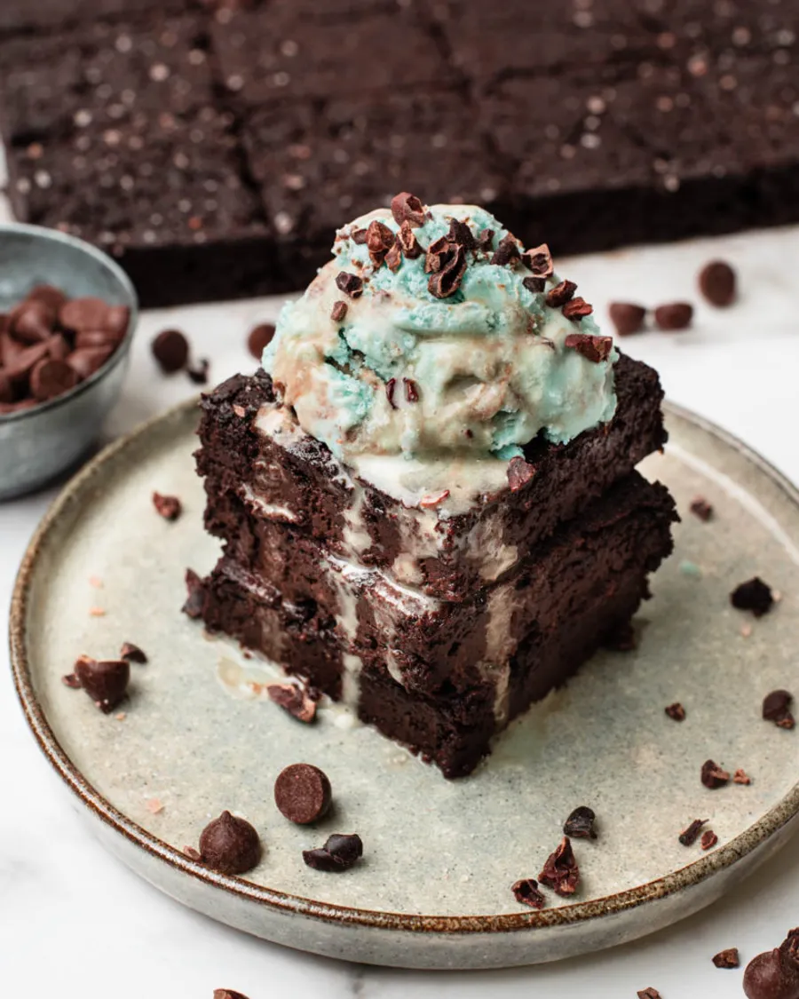 Keto Fudgy Brownies with Okara Powder (Vegan)