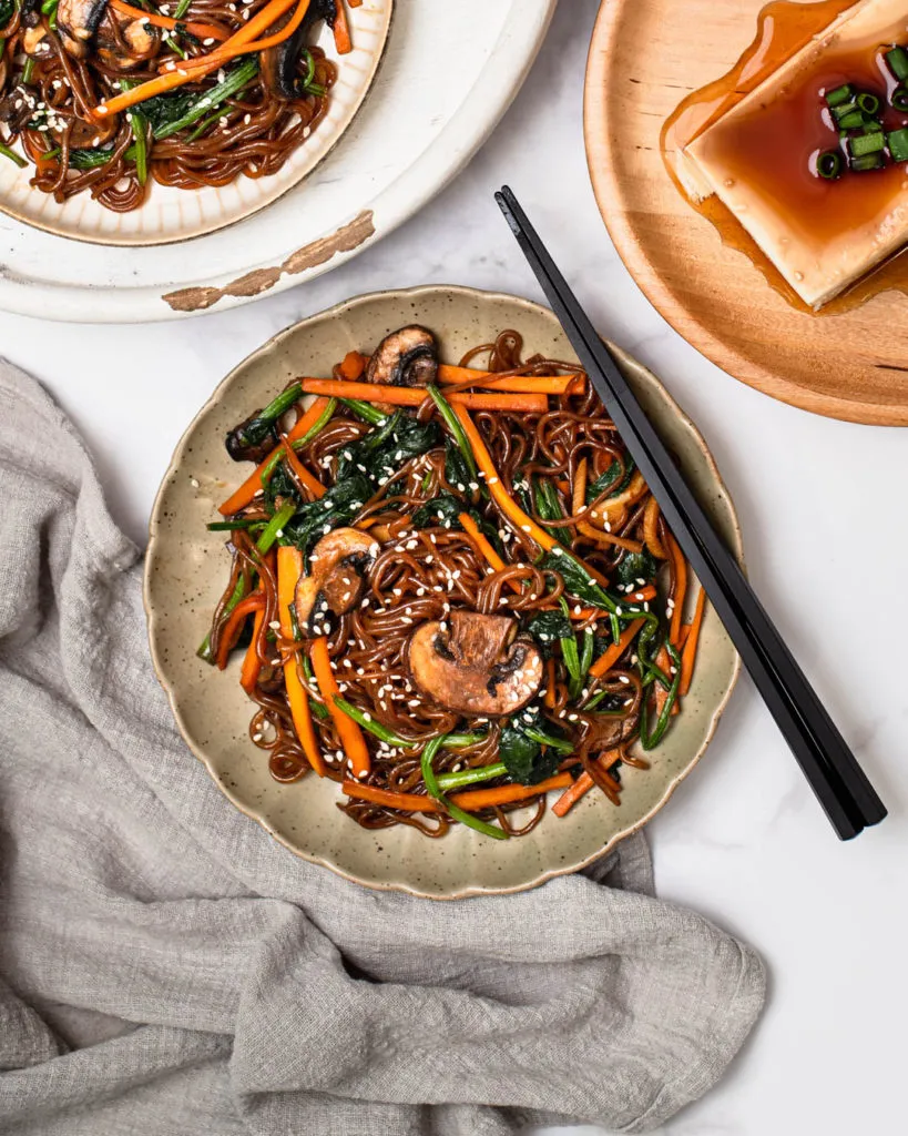 shirataki noodle stir-fry