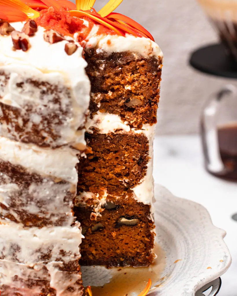 gluten-free and vegan carrot cake