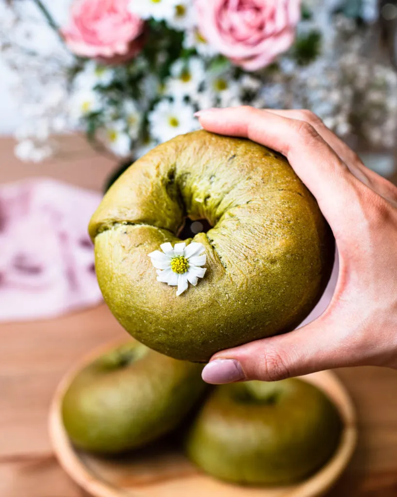 matcha bagels